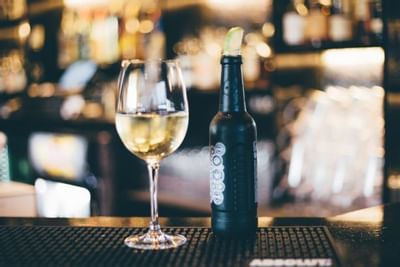 Beer and wine at Hotel Earl