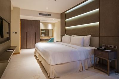 One Bedroom Apartment with king bed at Vasa Hotel Surabaya
