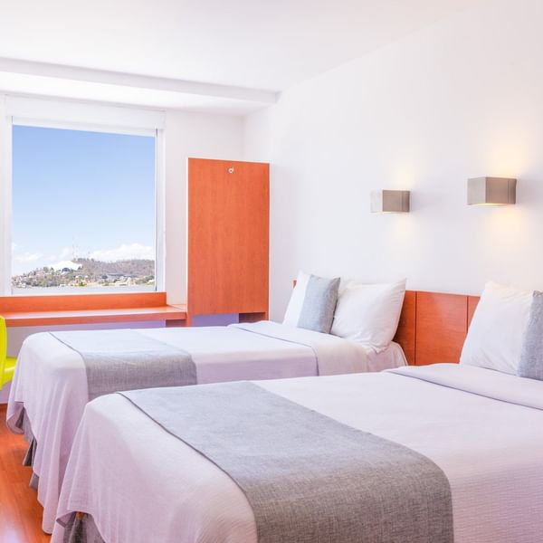 Superior Two Double Room with Open Windows at One Hotels
