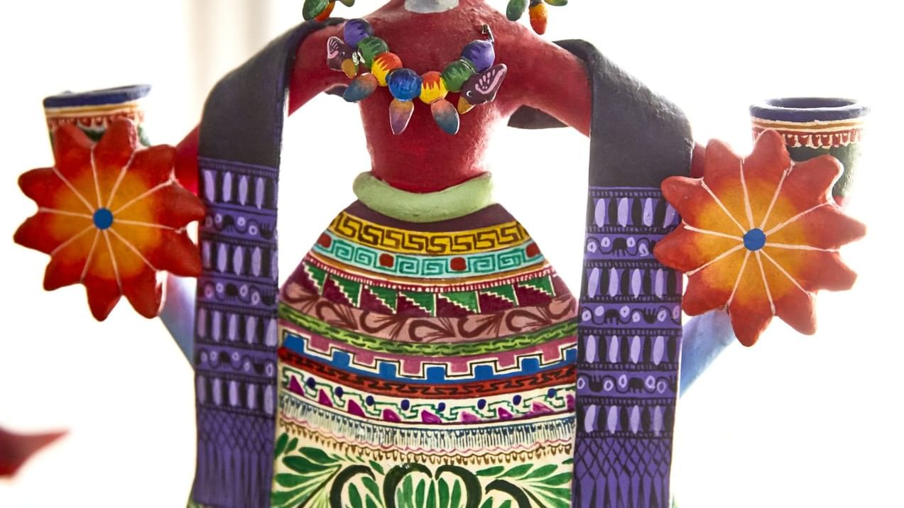 Close-up of the statue at One Acapulco Diamante