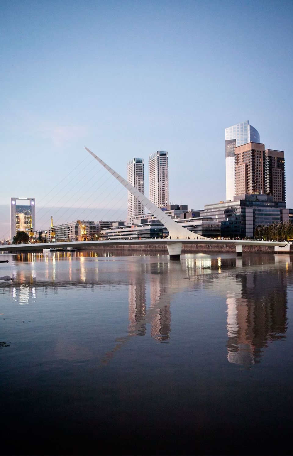 View of Woman's bridge near Hotel Emperador Buenos Aires