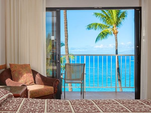Sofa in Traditional Ocean Room at Ka'anapali Beach Hotel Hawaii