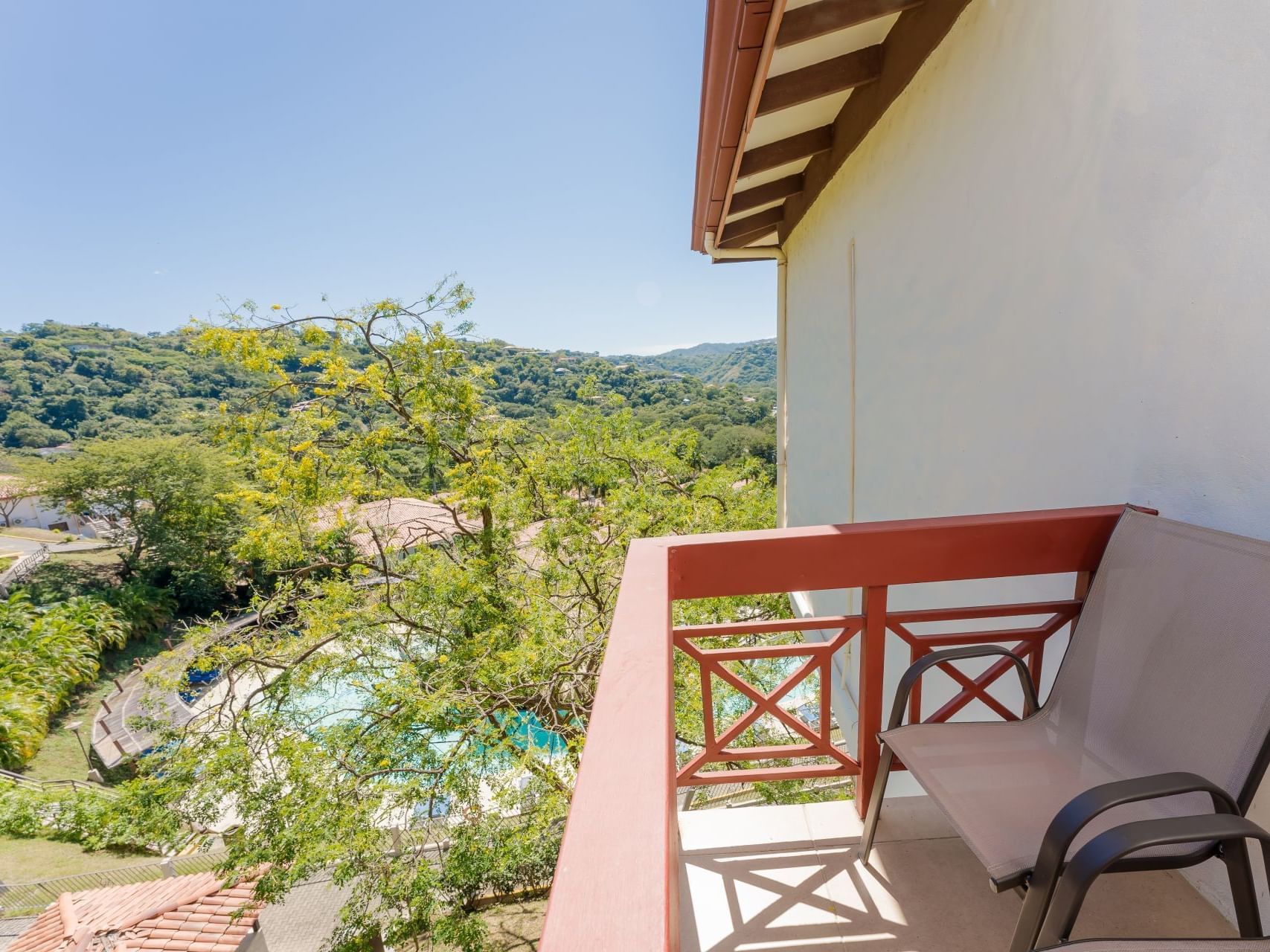 Balcony in Garden View Room at Villas Sol Beach Resort