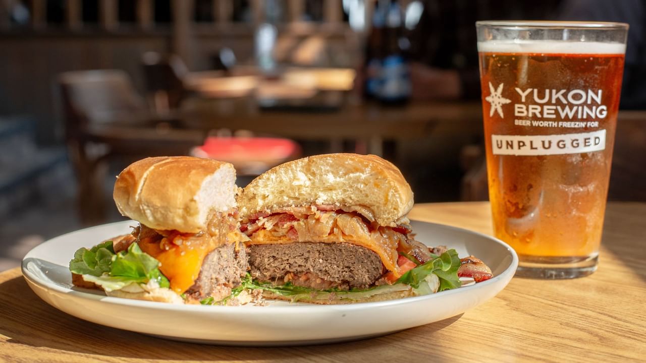 Burger and beer