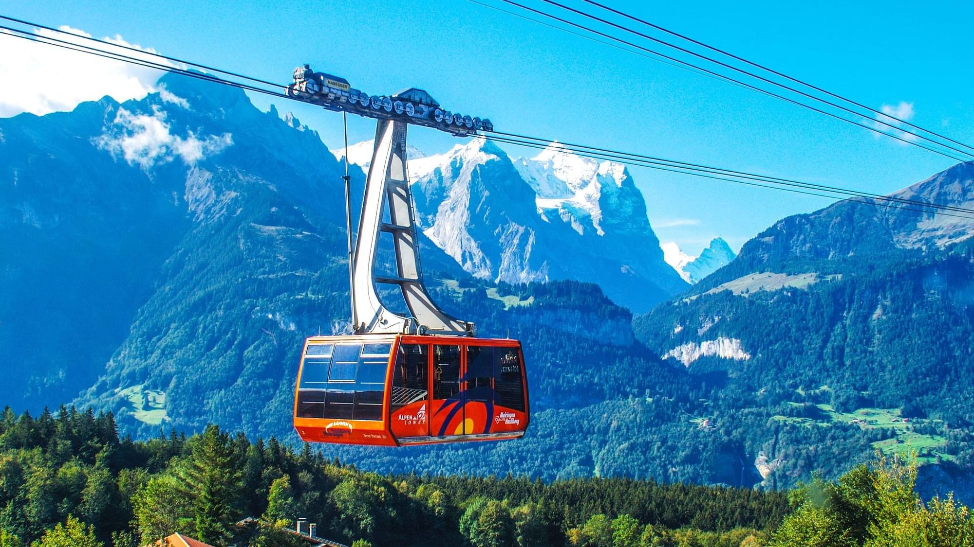 View of the cable car near The Original Hotels