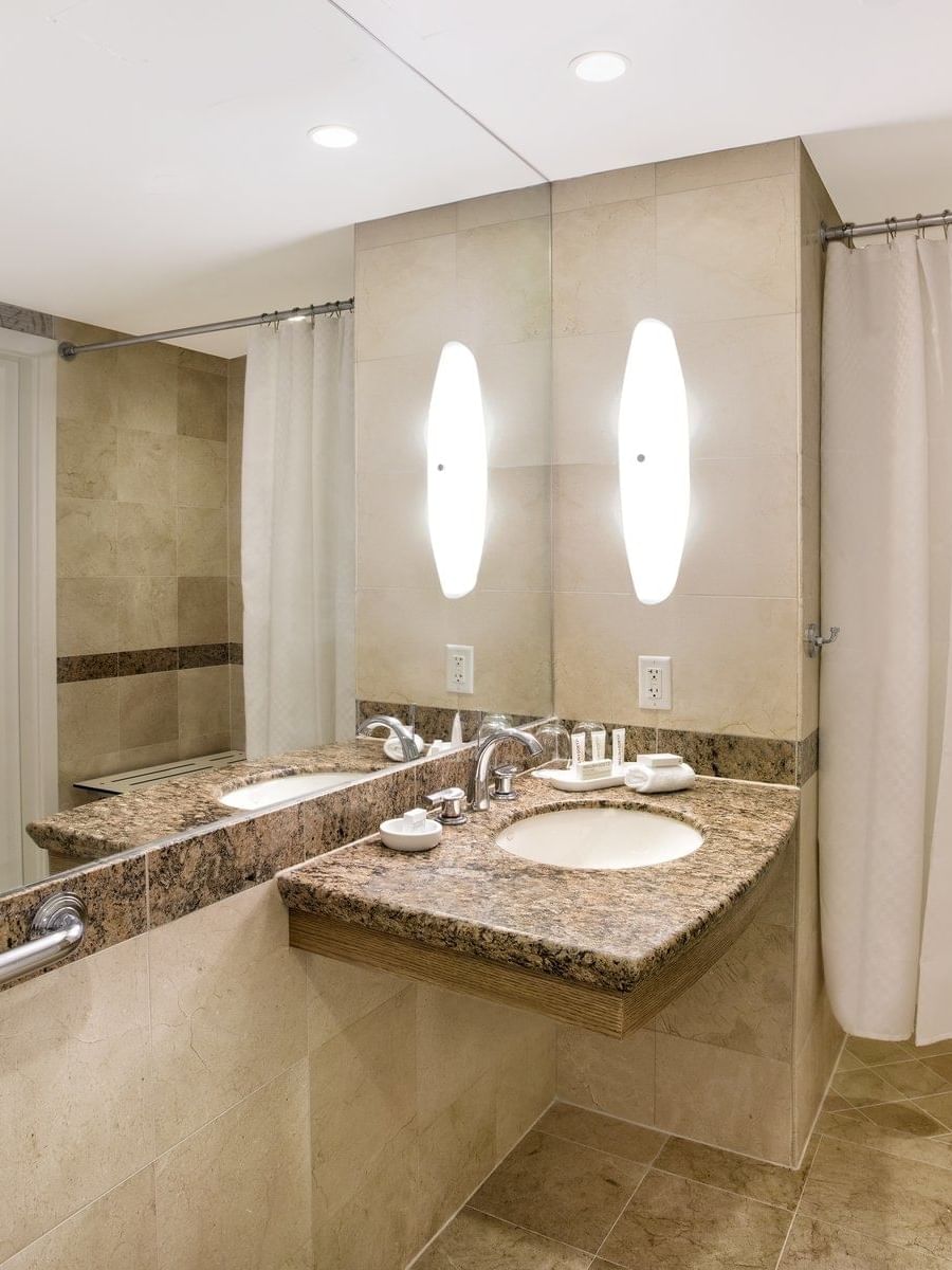 Bathroom Vanity of Intracoastal View suite, The Diplomat Resort