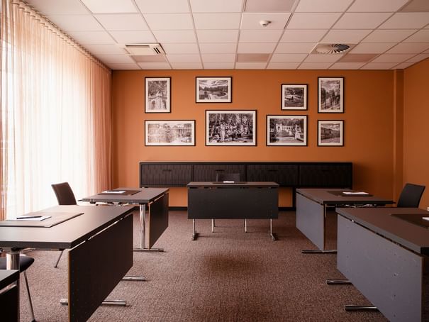 Expo table set up in a meeting room A1 at Hotel Berlin Berlin