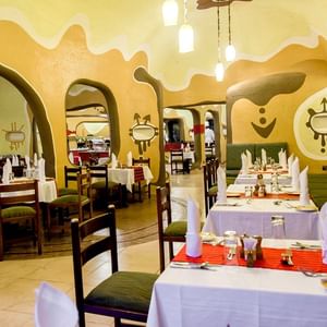 Tables With Cosy Chairs For Dining At Mara Serena Safari Lodge