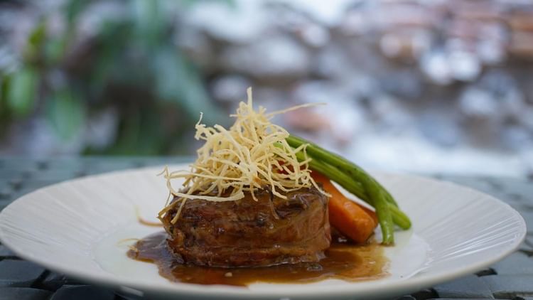 Dish served in restaurant at FA Hacienda San Antonio El Puente