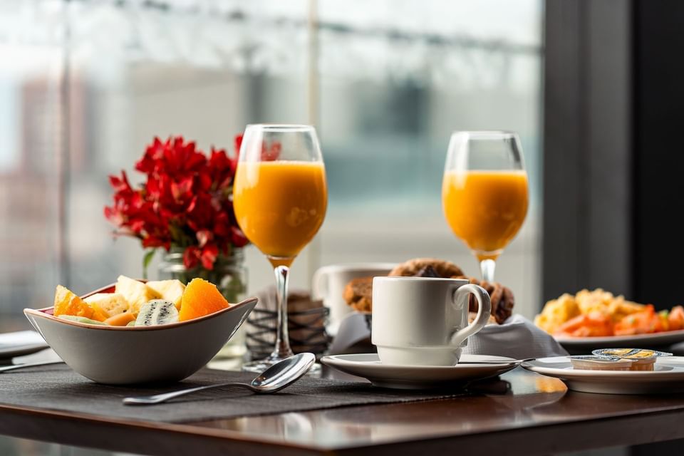 Breakfast at Hotel Cumbres Lastarria in Santiago, Chile