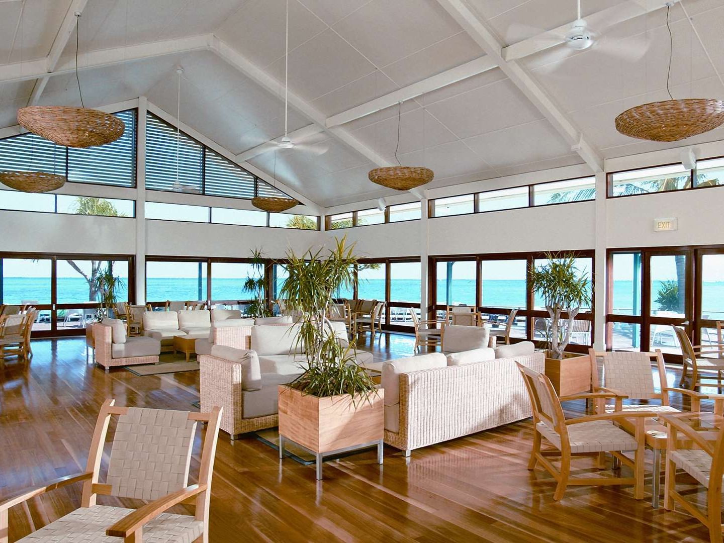 Interior of Pandanus Lounge at Heron Island Resort