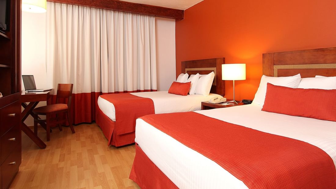 Two double beds in Superior Room at Fiesta Inn