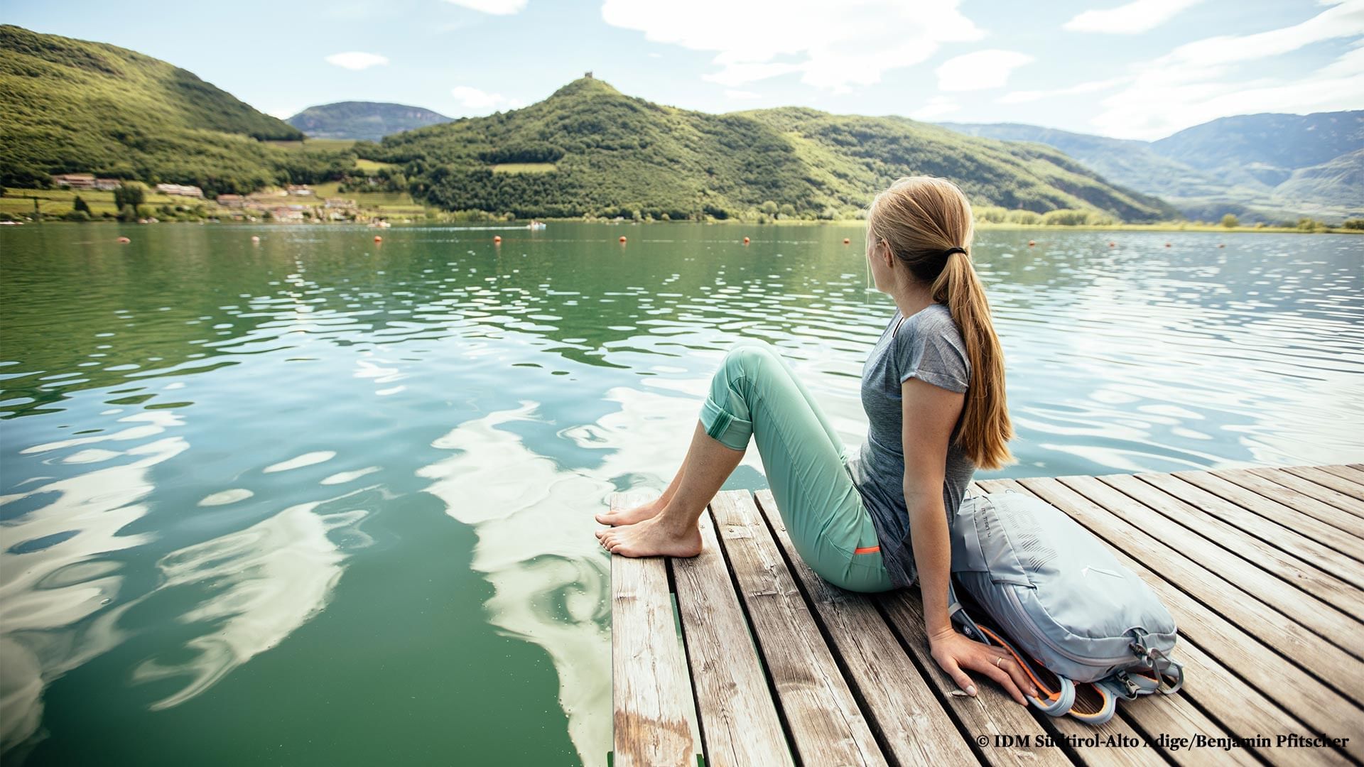 Swimming in Lake Kaltern