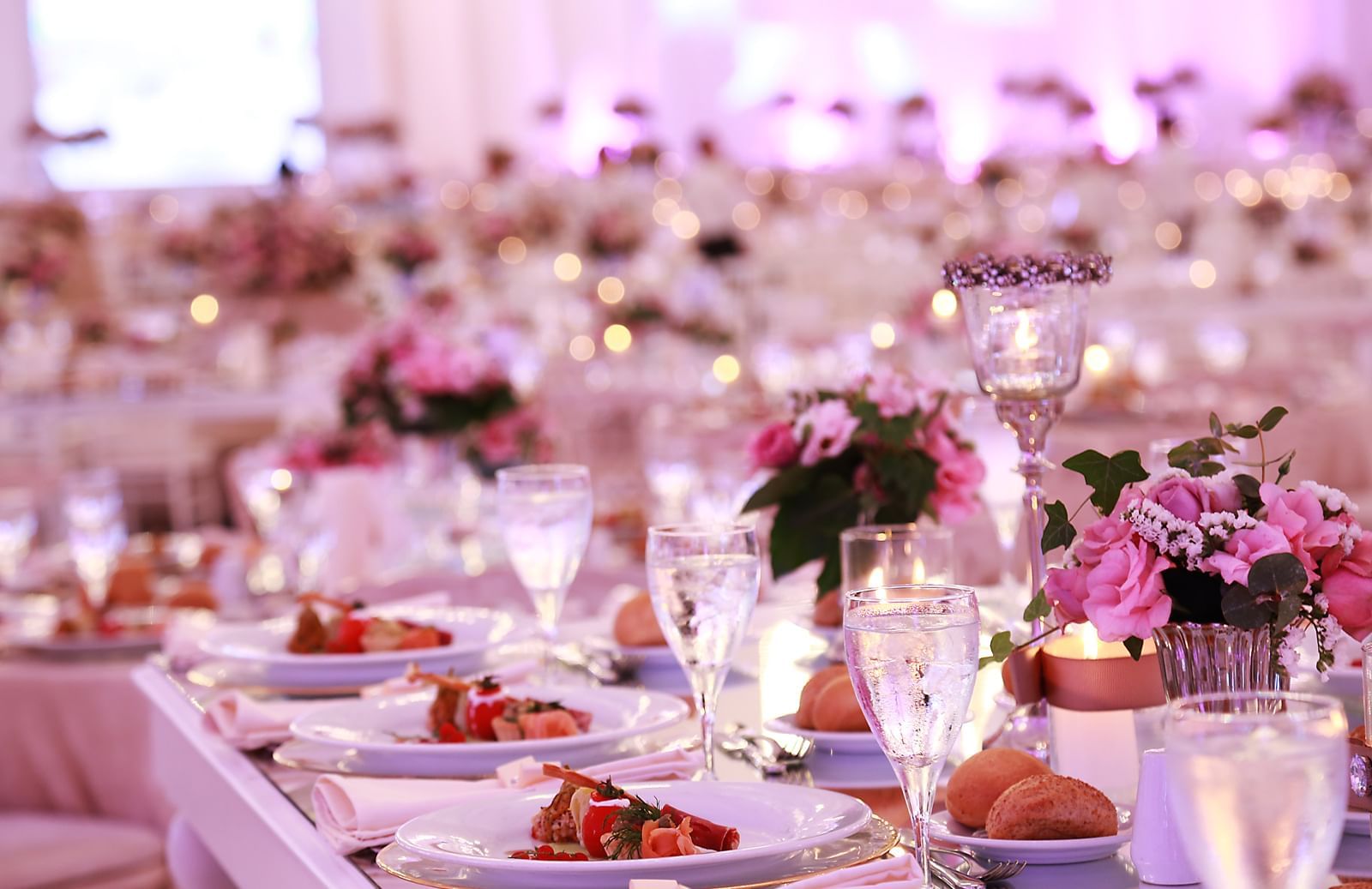 Dining options at a wedding hall at Wow Hotels Group 