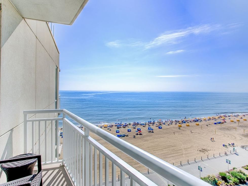 Partial ocean view studio at Diamond Resorts Virginia Beach