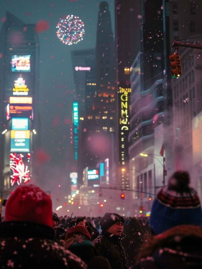 Crowded street scene in the city, with people standing by neon signs and buildings near Warwick Hotels & Resorts