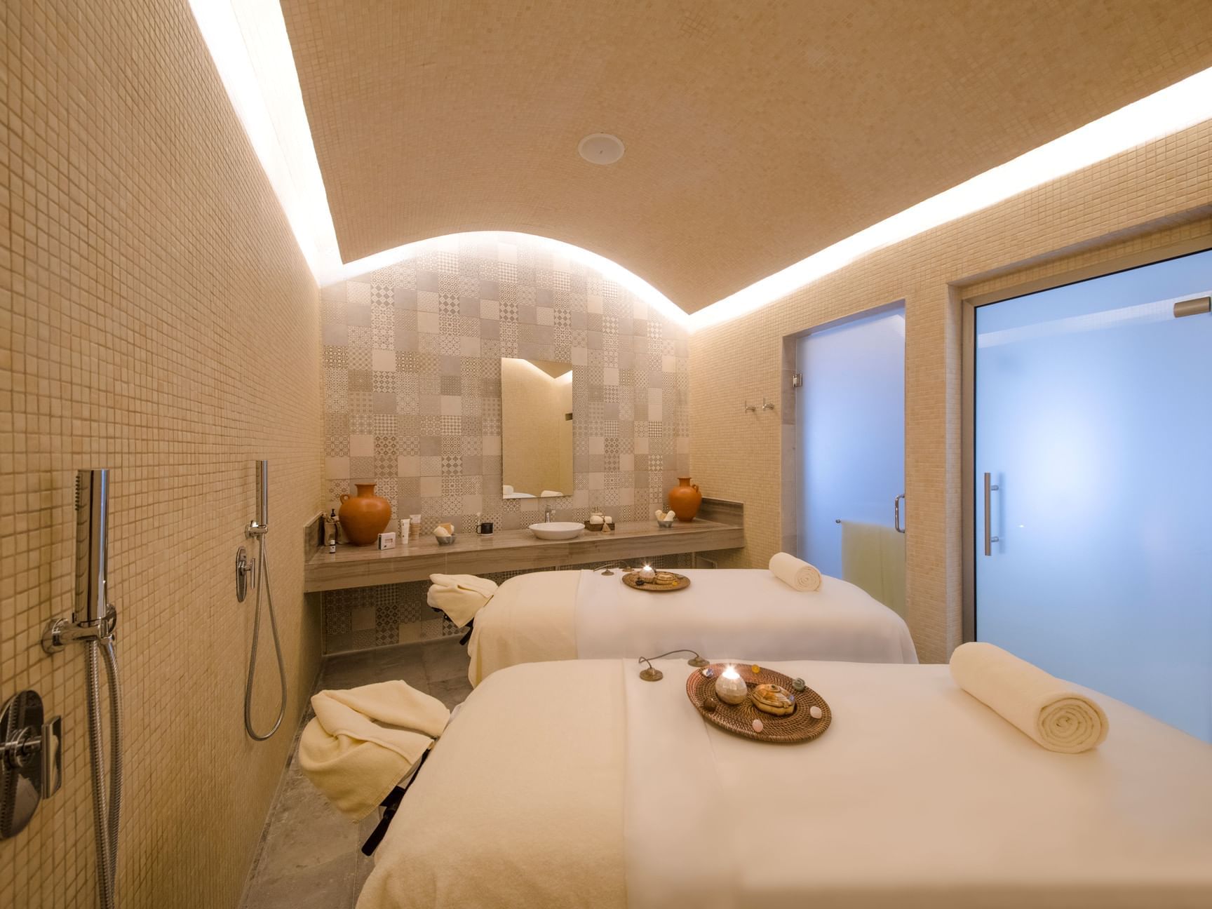 Spa couples treatment bed in spa at Haven Riviera Cancun