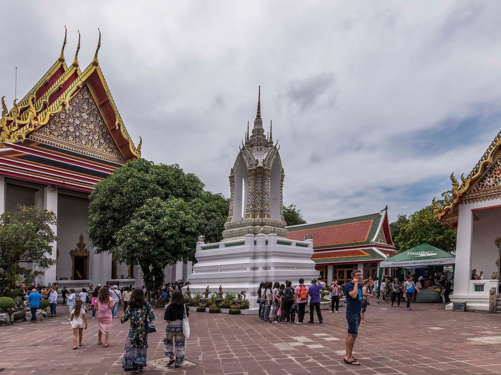Exterior of Temple of the Reclining Buddha near Chatrium Grand Bangkok