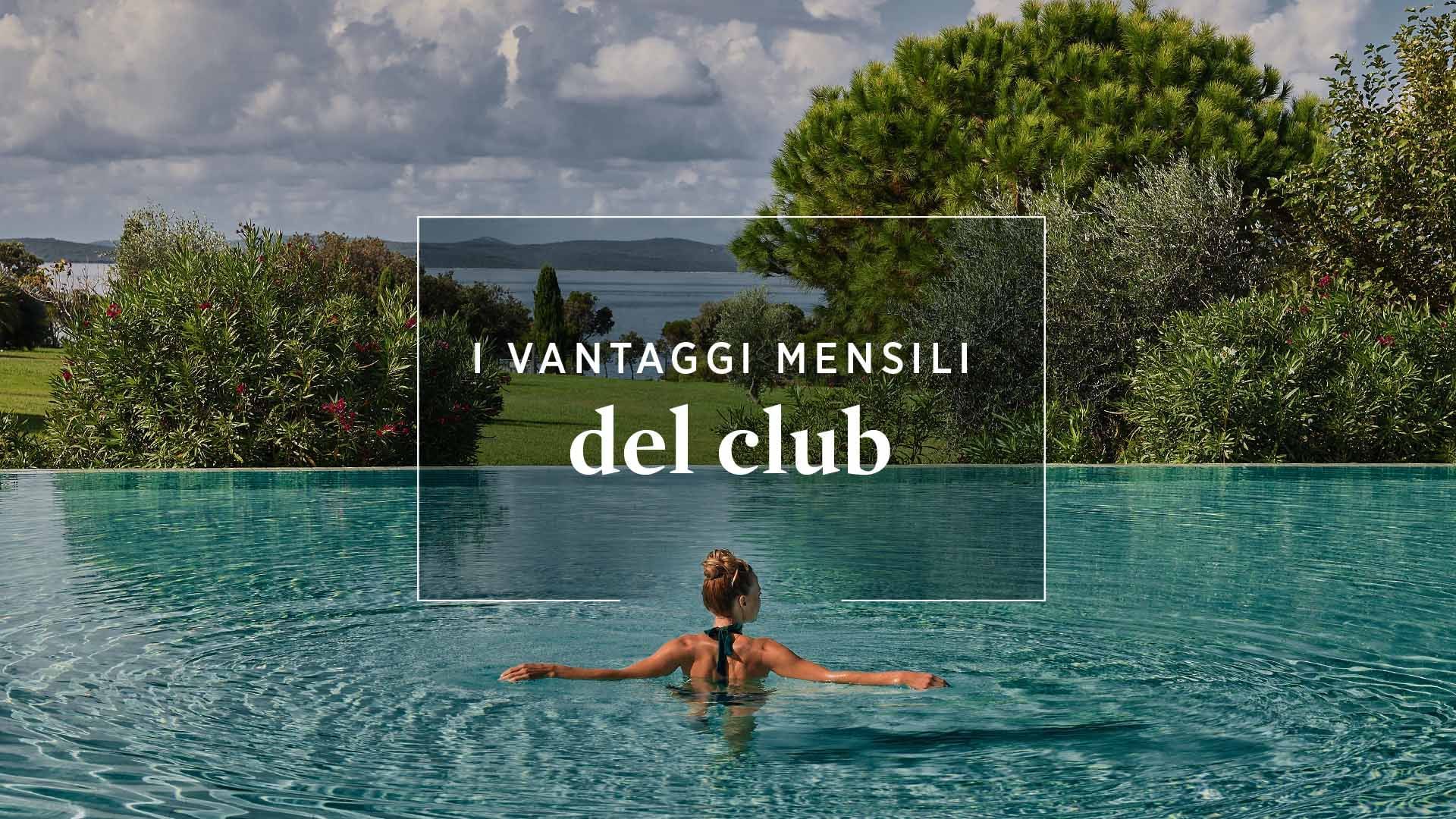 Donna nel club di nuoto con 