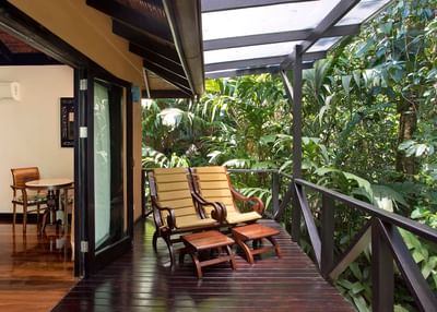 terrace forest view