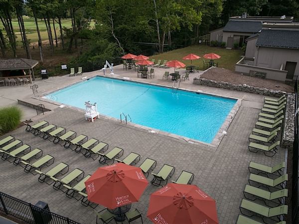 Outdoor hotel pool