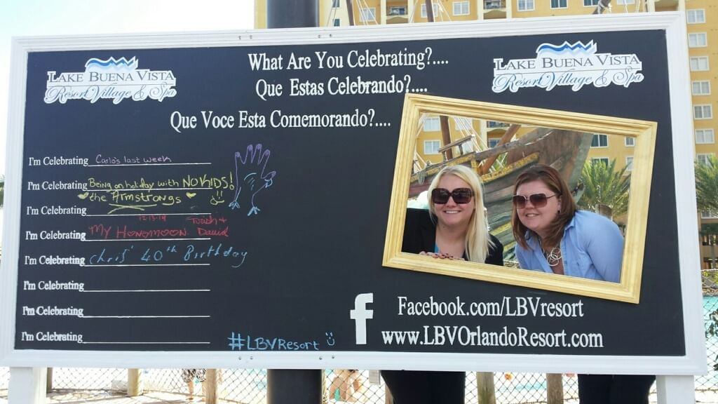 Celebration Board at Lake Buena Vista Resort Village & Spa