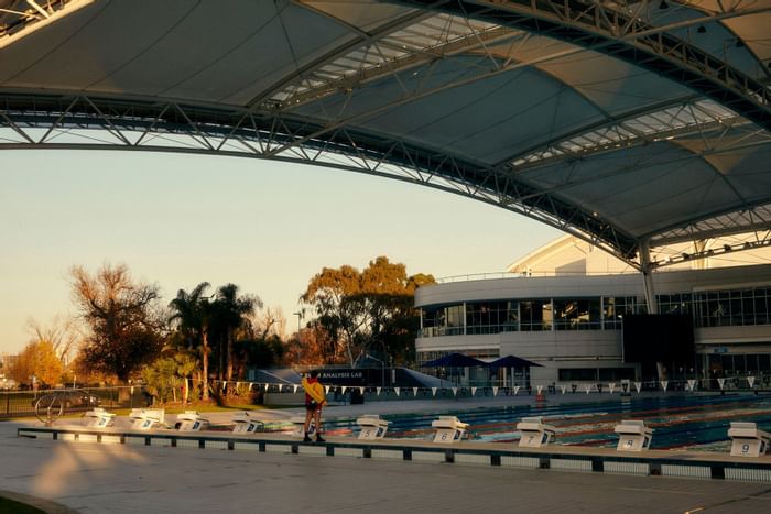 Outdoor pool area in MSAC near The Kinson