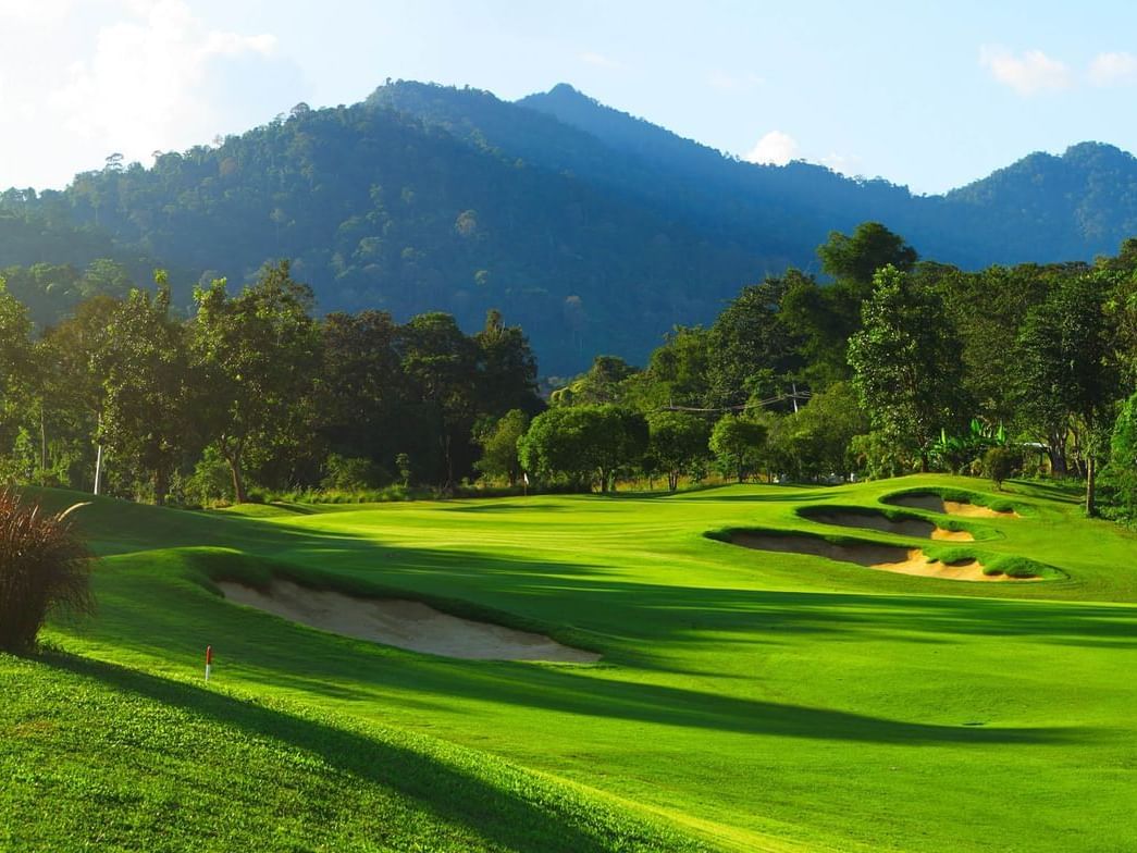 Landscape View of the golf court at Chatrium Golf Resort