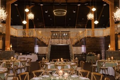 Interior of High Peak Ballroom in The Lodge at Schroon Lake