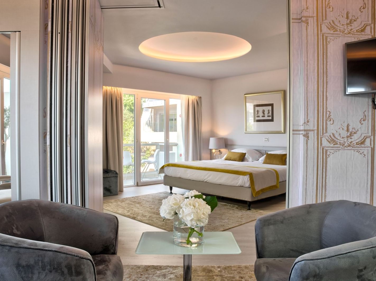 Bedroom of Lycabettus View Suite at St. George Lycabettus