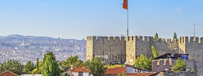 Ankara Castle with cityscape in the background near Warwick Ankara