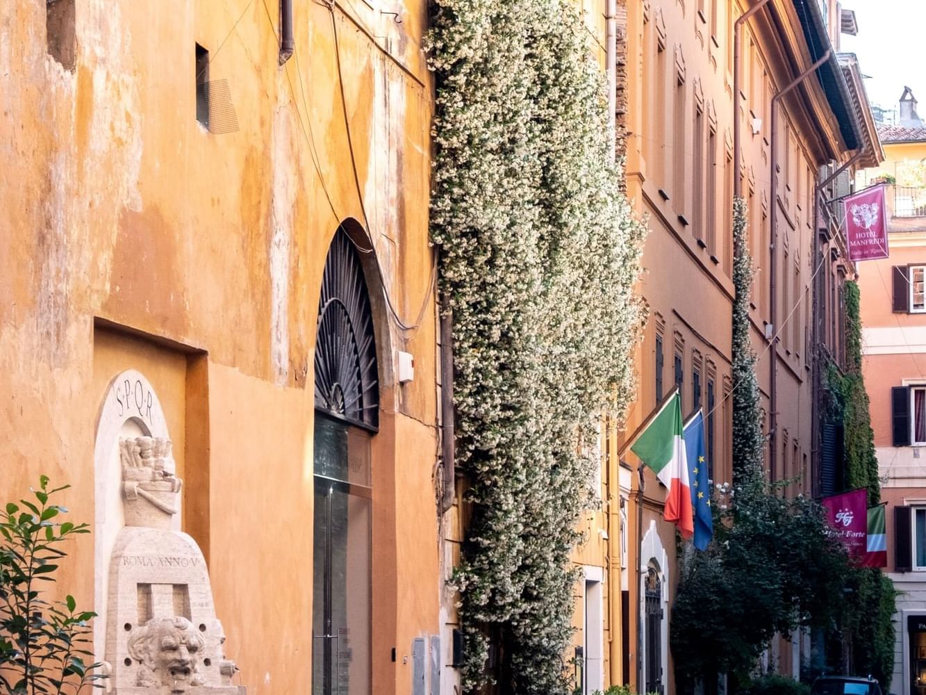 Rome Street featuring Fontana degli Artisti near Margutta 19