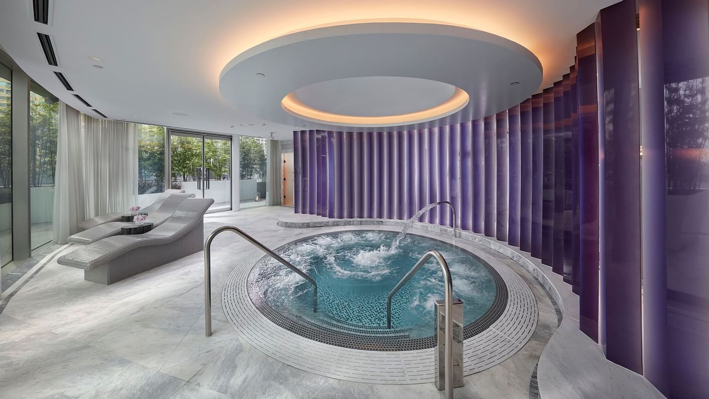 Interior of Crown Spa with a jacuzzi pool at Crown Hotels