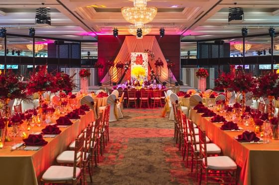 Wedding Celebration in an Event Hall at Goodwood Park Hotel
