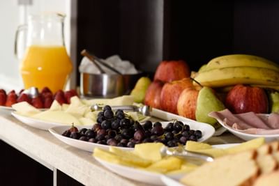 Postres arreglados para cenar en Argenta Suites Belgrano