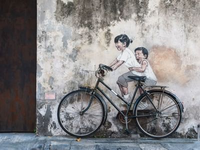 Famous Street Art in Mural Armenian Street in near Sunway Hotel Georgetown