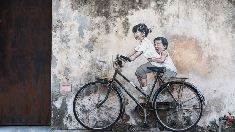 Famous Street Art in Mural Armenian Street in near Sunway Hotel Georgetown