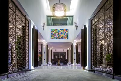 Couloir du hall de l'hôtel Azalaï Nouakchott