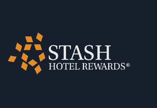 Stash Hotel rewards logo in a blue background used at The Paramount Hotel Seattle