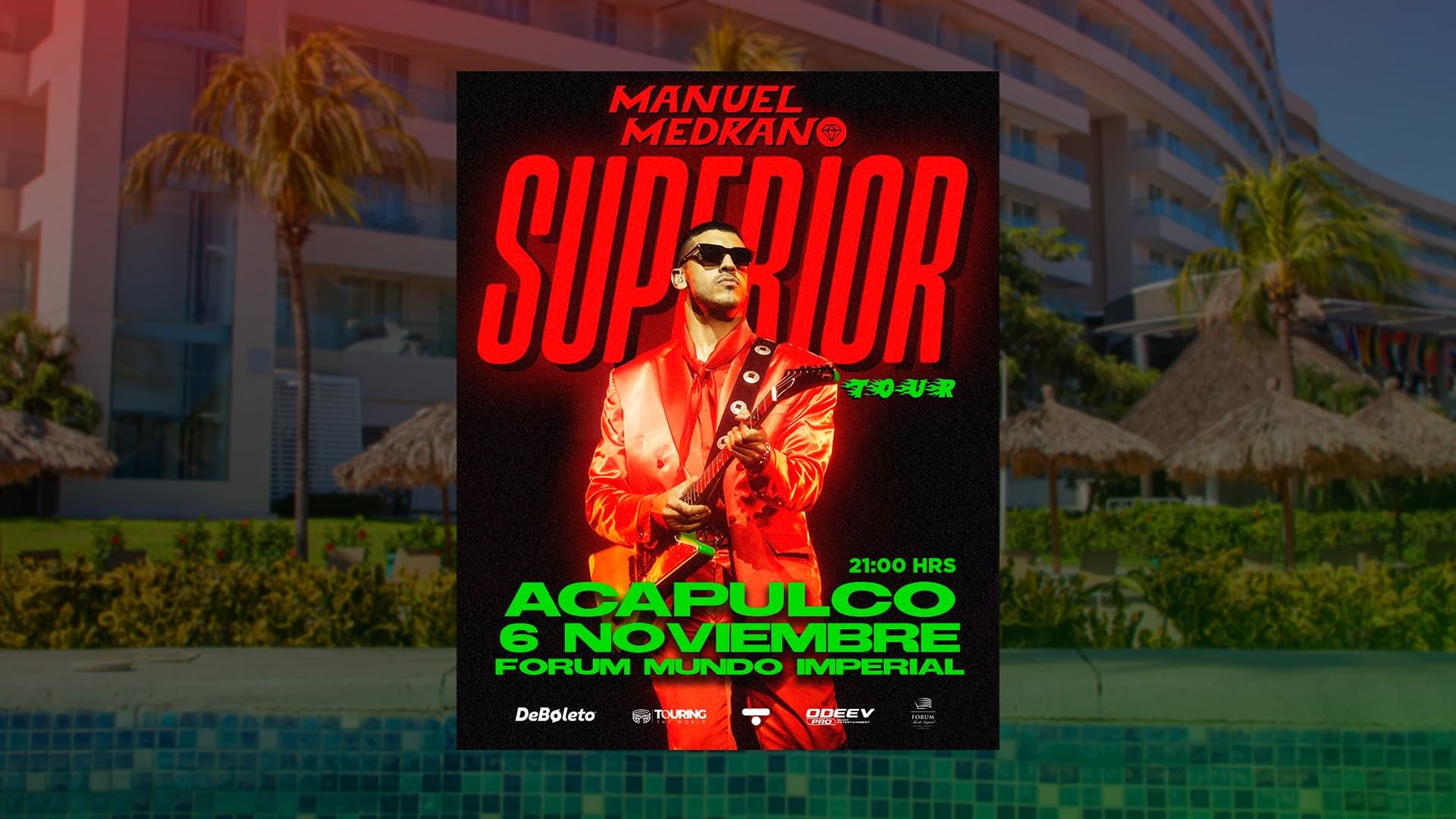 Hospedaje + Concierto de Manuel Medrano