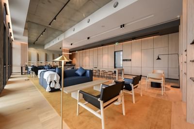 Interior view of a lobby area at Nesuto Docklands