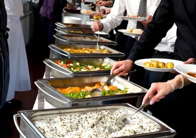 Buffet service at event