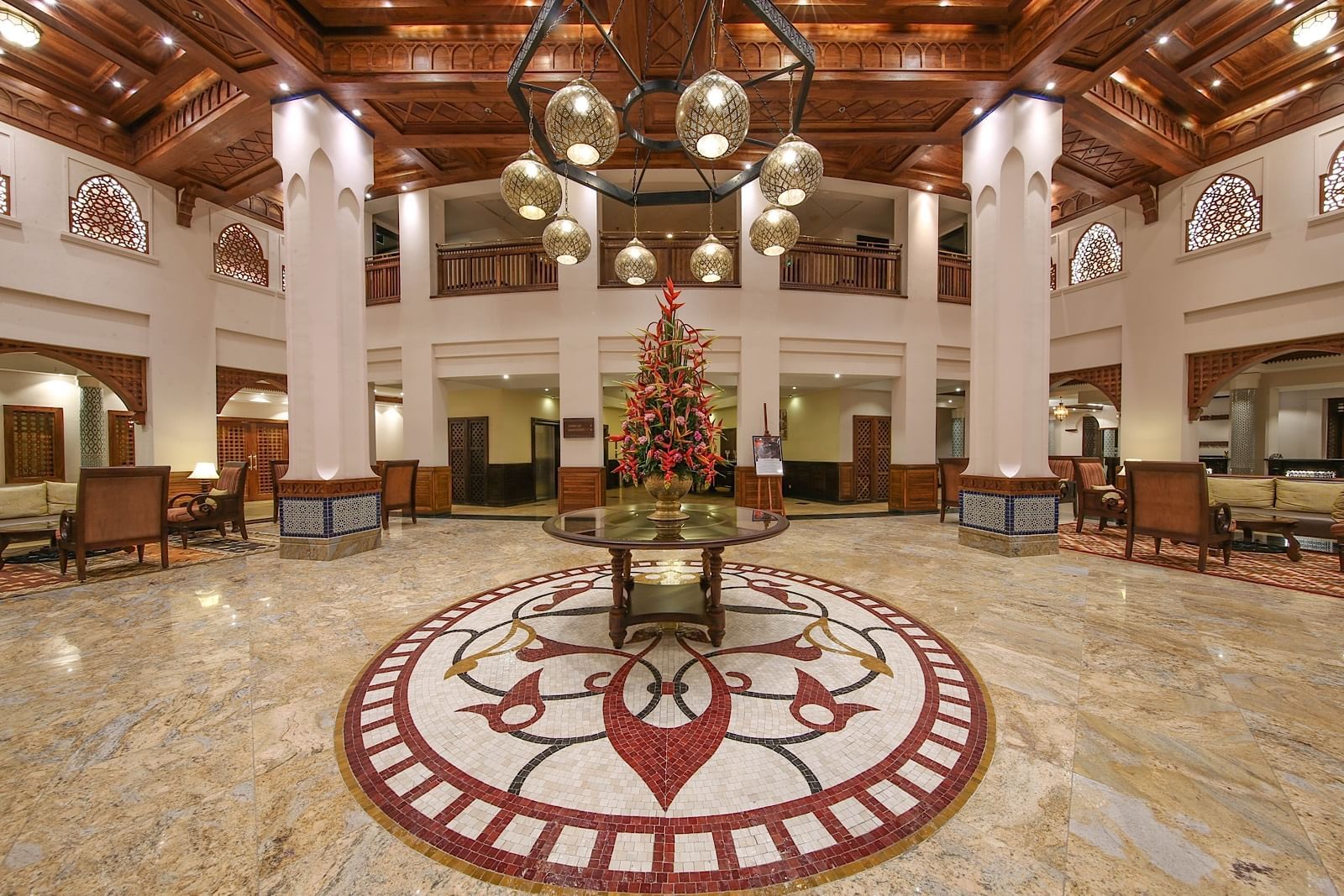The Hotel Lobby at Dar Es Saalam Serena Hotel