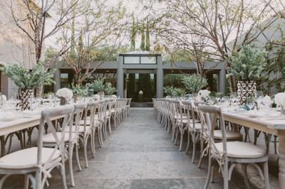 Beautiful Terrace Wedding Setup
