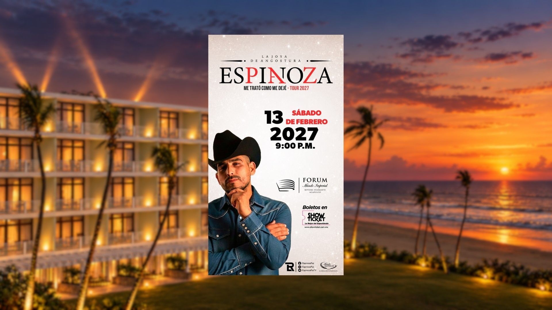 Hospedaje + Concierto Espinoza Paz
