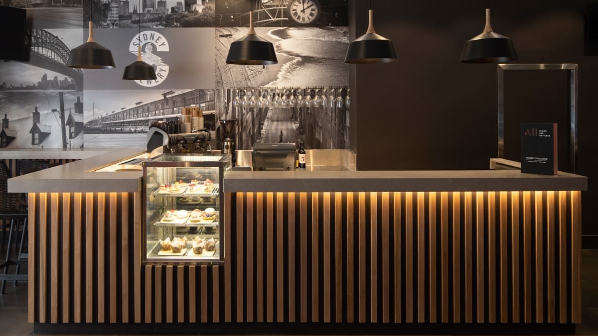 ibis reception with grab and go food items