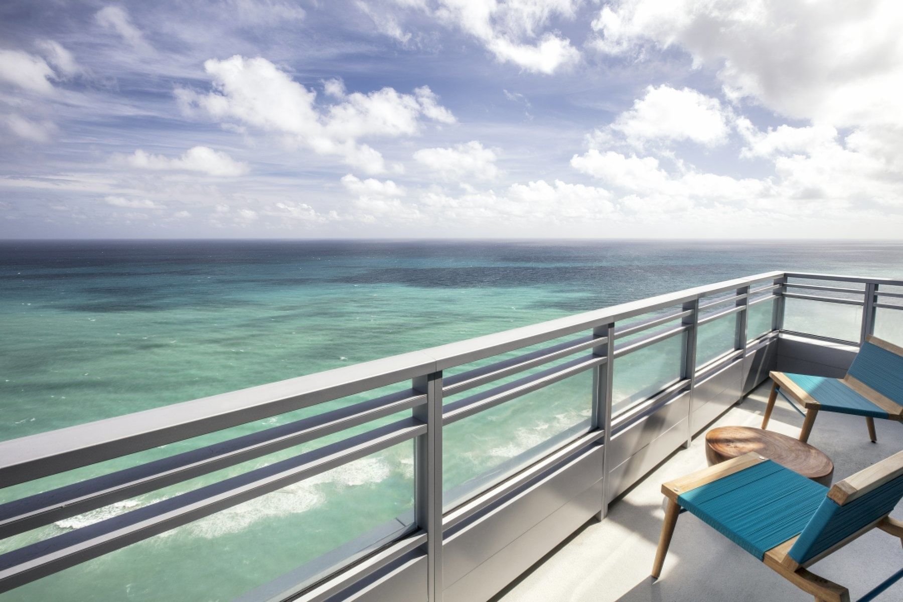 View of the ocean from corner suite at Diplomat Resort       