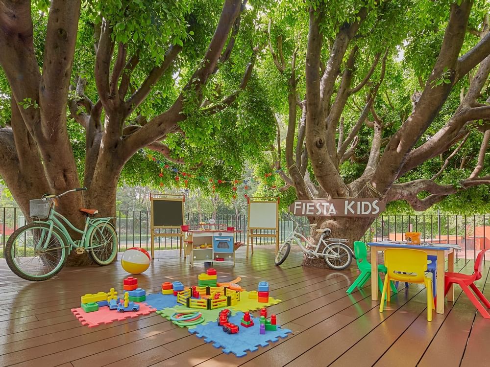 An outdoor fiesta Kids club treehouse at FA Hotels & Resorts