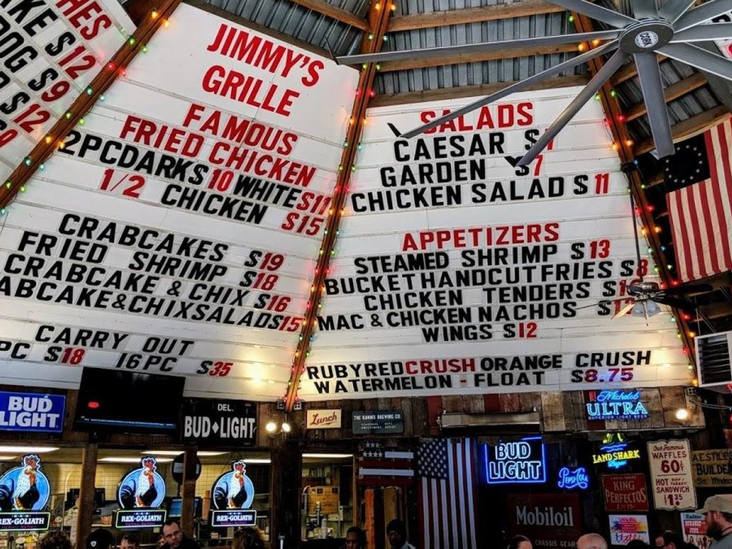 Interior of Jimmy's Grille Dewey restaurant, Block Party Hotels