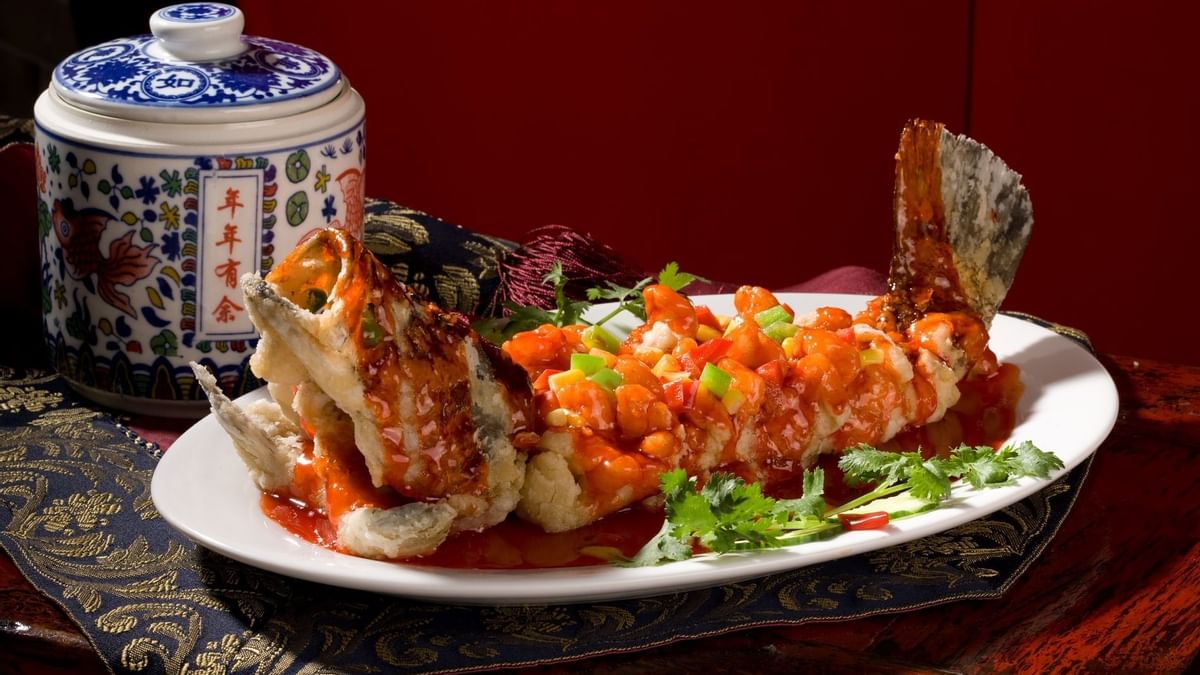Served dish in Man Tong Kitchen at Crown Hotel Melbourne